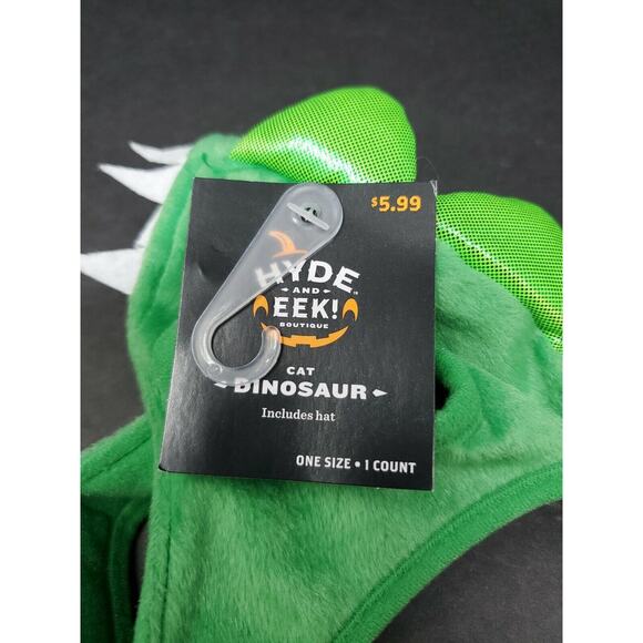 Hyde And Eek Dinosaur Green Costume Halloween Headpiece Hat One Size NWT - Picture 3 of 3